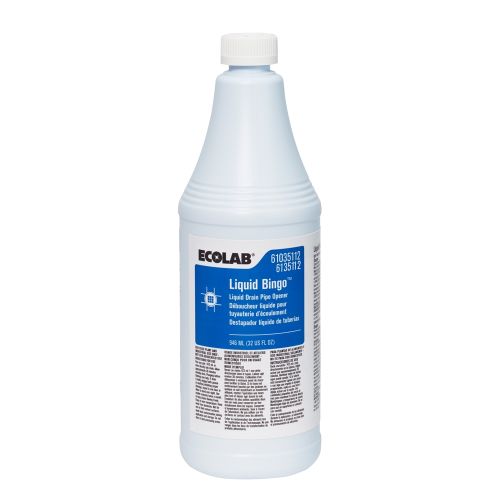 Ecolab® Bingo Liquid Drain Opener, 32oz, #6135112